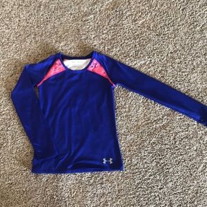 Youth medium fitted long sleeve Under Armor